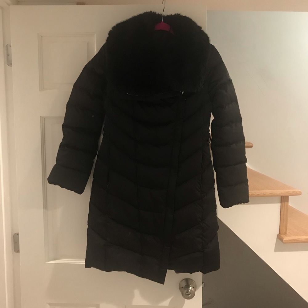 Black Faux Fur Coat from Diane von Furstenberg